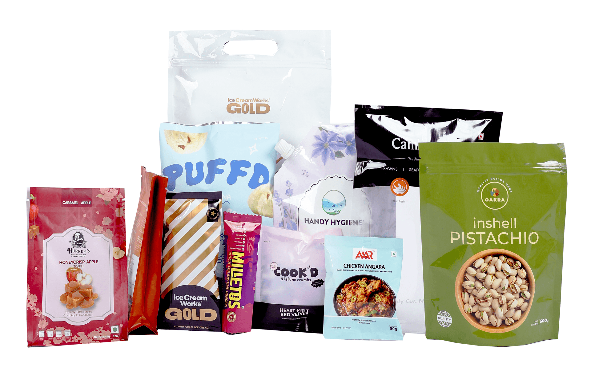 Custom pouch packaging options